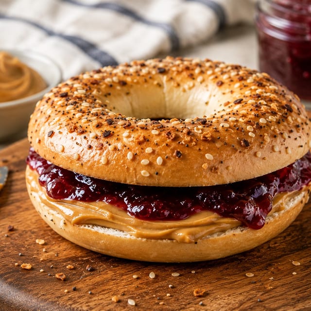 Bagel/PB&J.