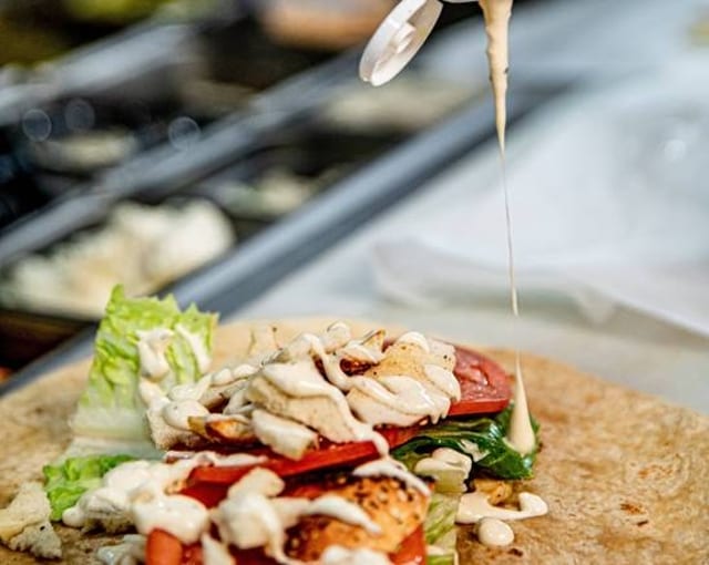 Chicken Ceasar Wrap.